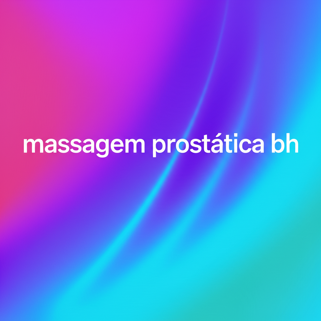 massagem prostática bh